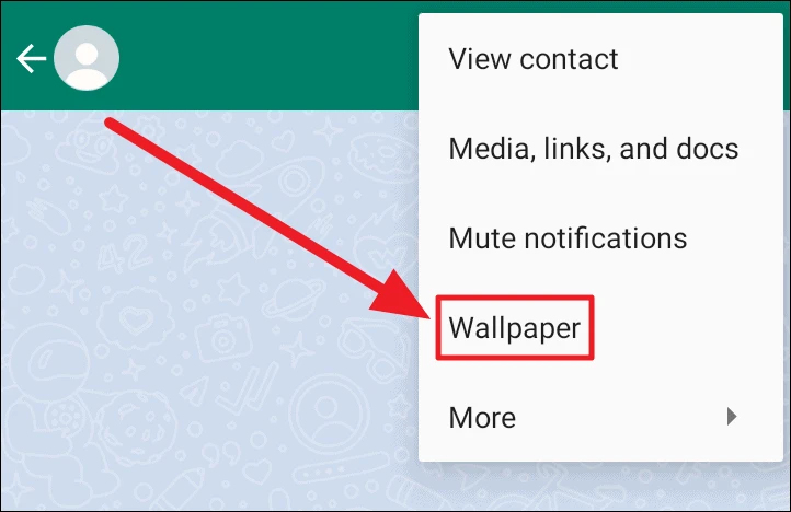 Set Custom Chat Wallpaper WhatsApp